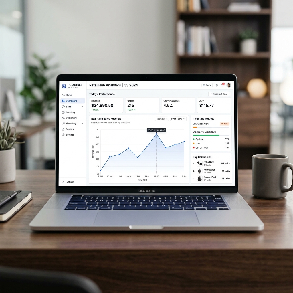 Ecommerce Retail Desktop Enterprise UI