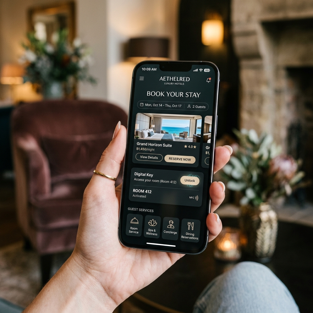 Hospitality Mobile App UI
