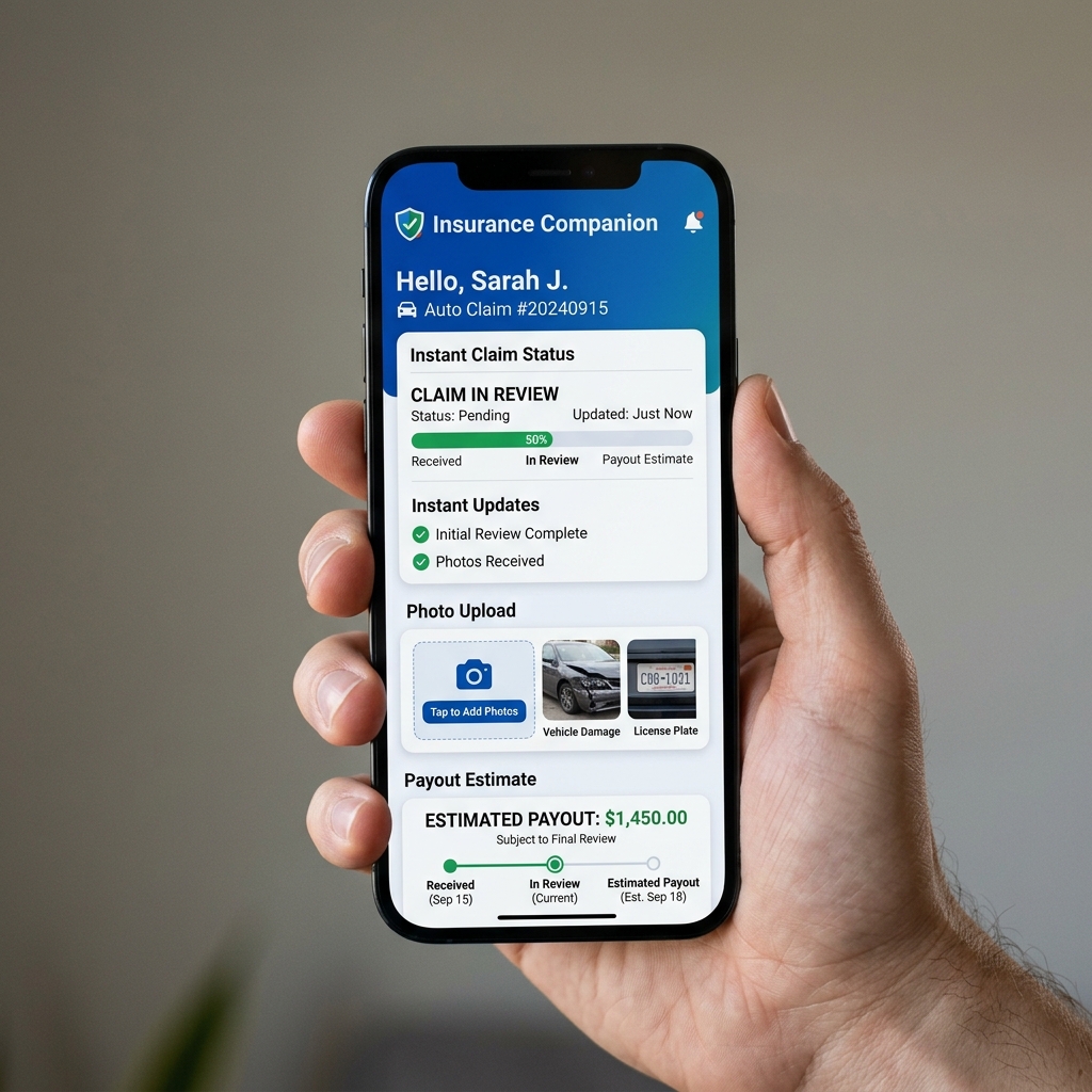 Insurance Mobile App UI